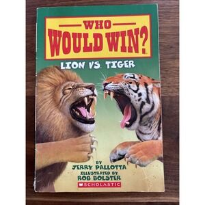 Lion vs. Tiger (Who Would Win?) by Jerry Pallotta (2015, Trade Paperback)